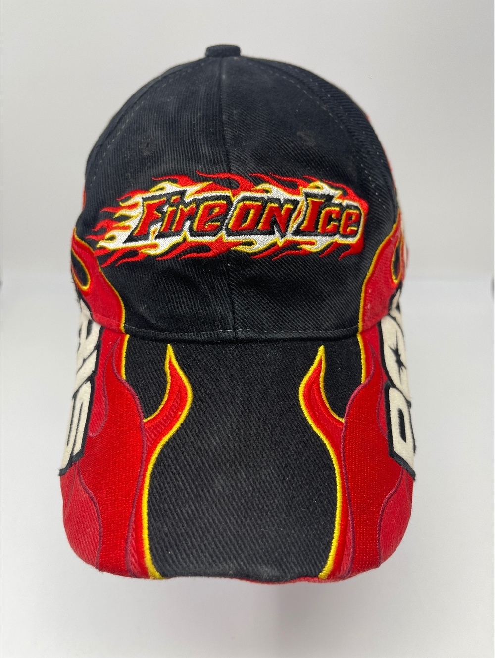 Vintage Polaris 50th Anniversary Fire On Ice Hat Flames Strapback Cap